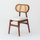 CANOVIA DARK WOOD CANE CHAIR - Art and craft furniture