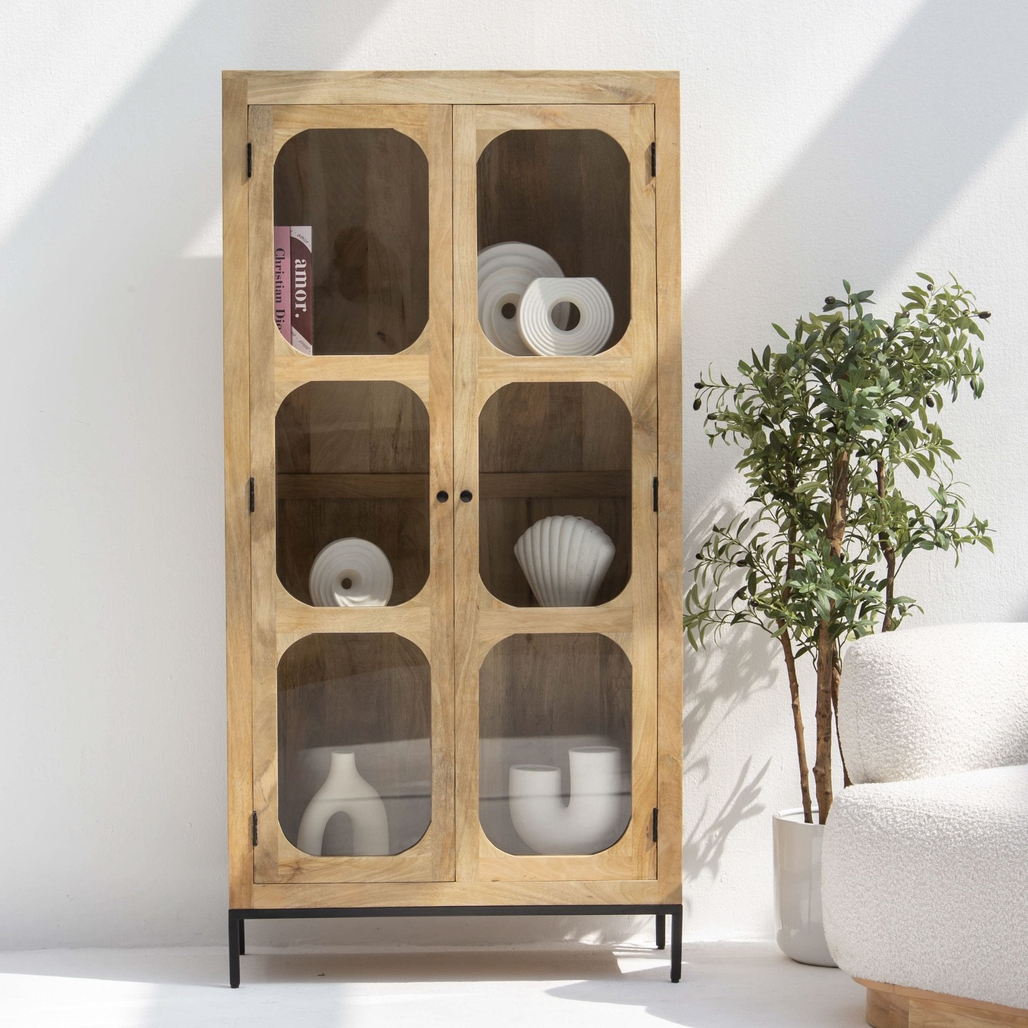 CANOVIA GLASS DOOR CABINET - Art and craft furniture
