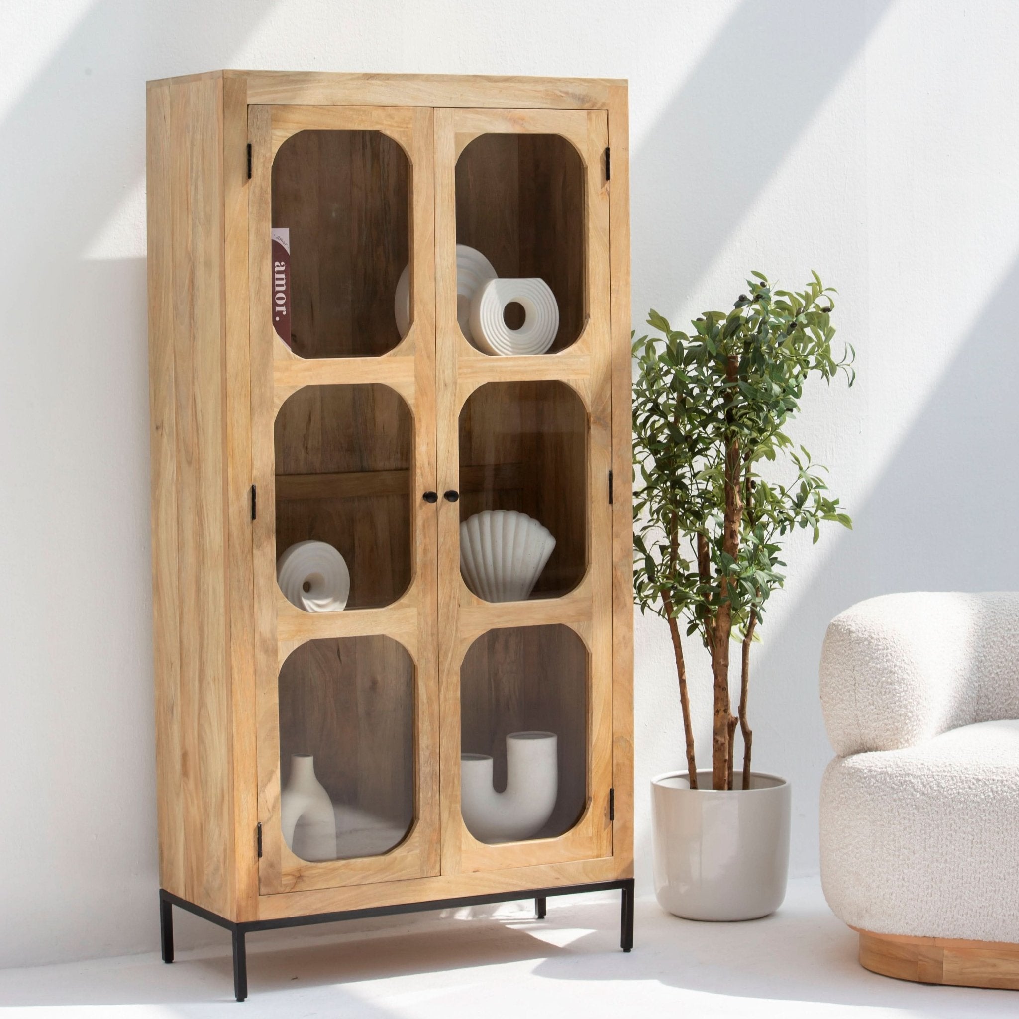 CANOVIA GLASS DOOR CABINET - Art and craft furniture