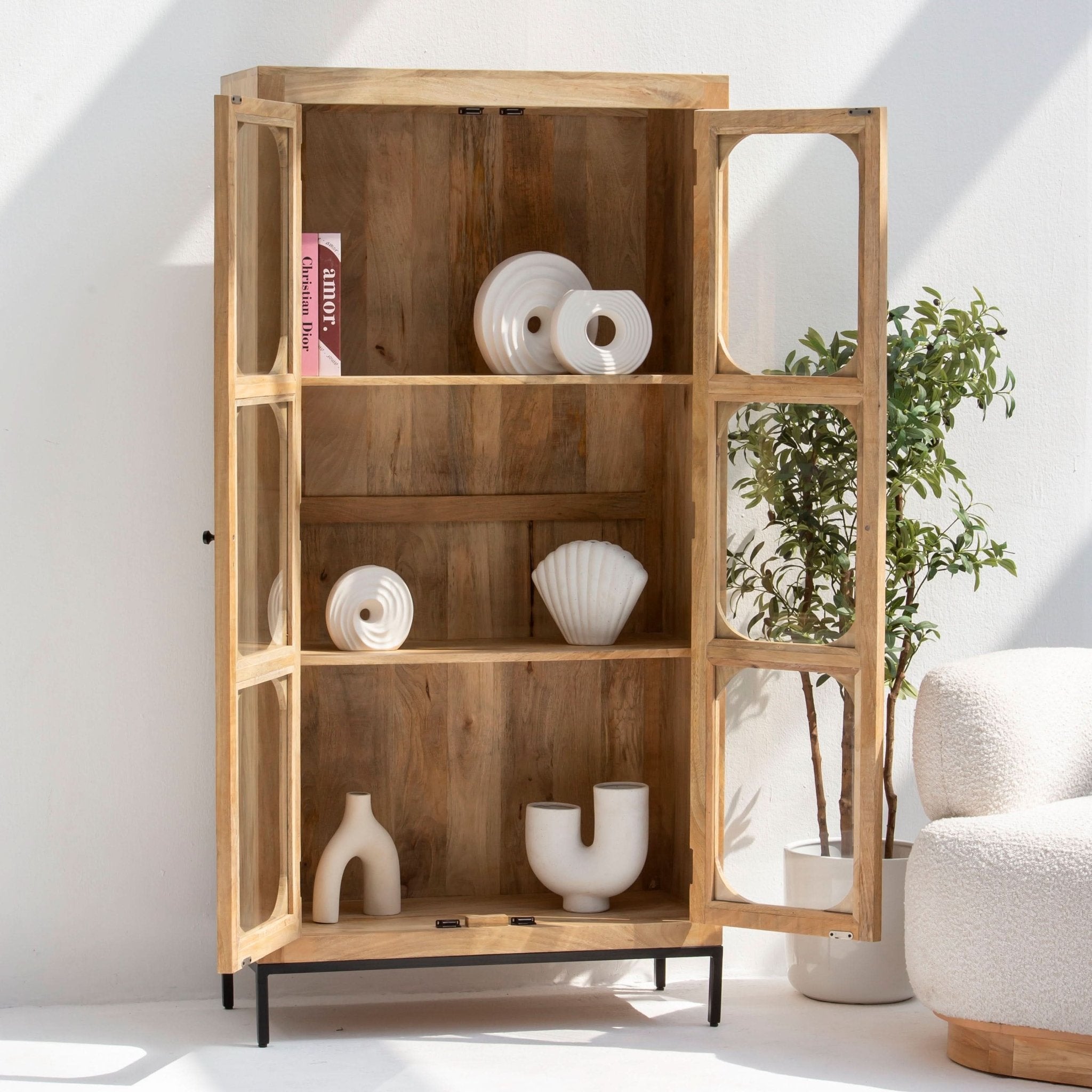 CANOVIA GLASS DOOR CABINET - Art and craft furniture