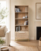 Canovia Rattan Mango Bookshelf - Art and craft furniture