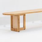 CANOVIA RATTAN MANGO WOOD BENCH - Art and craft furniture