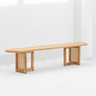 CANOVIA RATTAN MANGO WOOD BENCH - Art and craft furniture