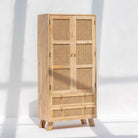 CANOVIA TWO DOOR TWO DRAWER CANE CABINET - Art and craft furniture