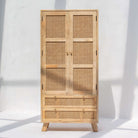 CANOVIA TWO DOOR TWO DRAWER CANE CABINET - Art and craft furniture