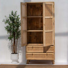 CANOVIA TWO DOOR TWO DRAWER CANE CABINET - Art and craft furniture