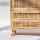 CANOVIA TWO DOOR TWO DRAWER CANE CABINET - Art and craft furniture