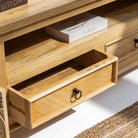 CARVA CARVING WOODEN TV STAND - Art and craft furniture