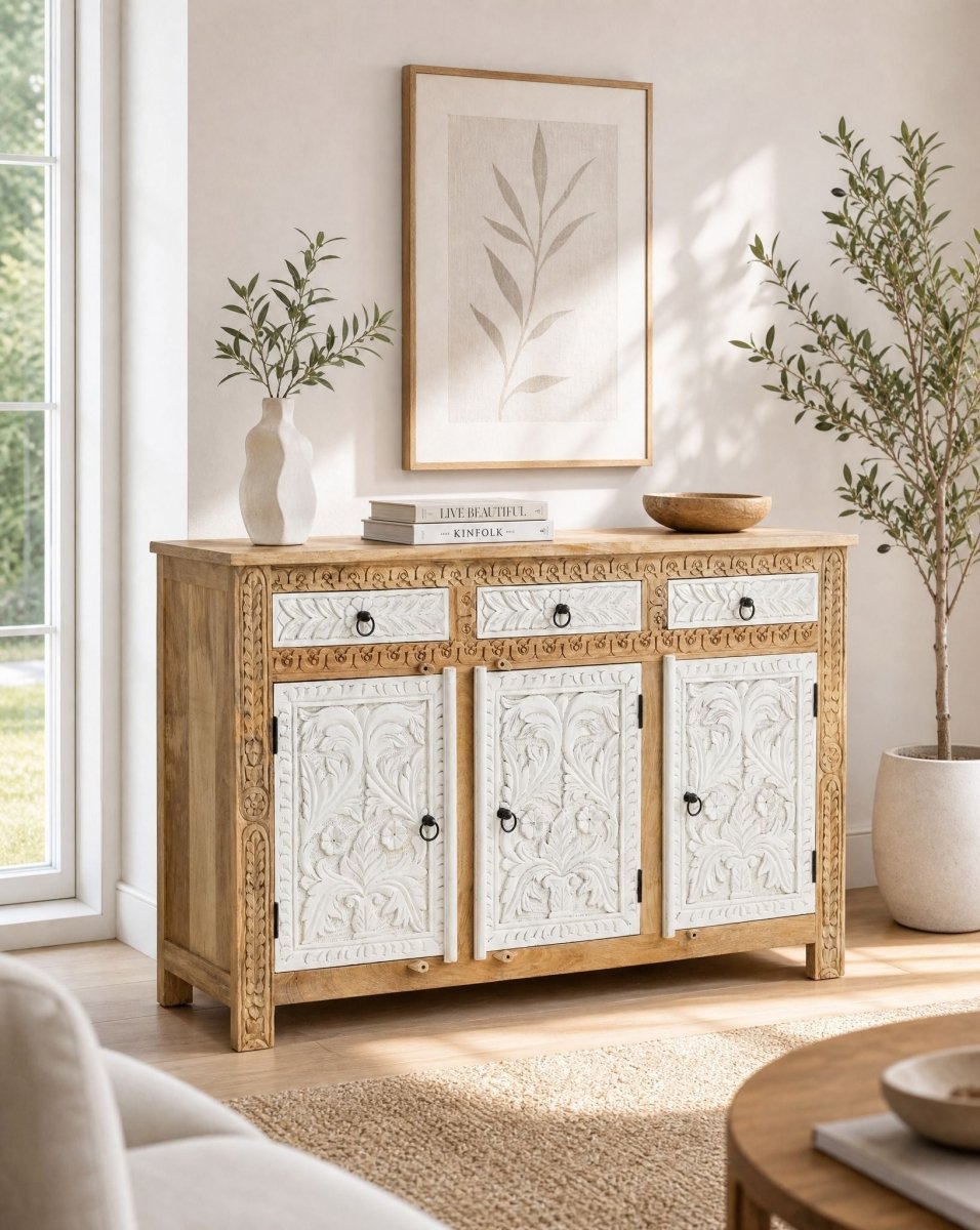 Carva Carwing Three Door Drawer Sideboard - Art and craft furniture