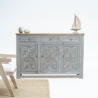 CARVA WOODEN CARVING SIDEBOARD - Art and craft furniture