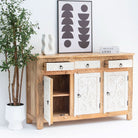 CARVA WOODEN CARVING SIDEBOARD - Art and craft furniture