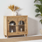 CARVED WOODEN SIDEBOARD - Art and craft furniture
