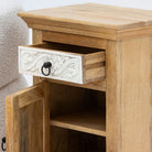 CARVING BEDSIDE TABLE - Art and craft furniture