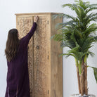 CARVING WOODEN CABINET - Art and craft furniture