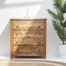 CARVING WOODEN CHEST OF DRAWER - Art and craft furniture