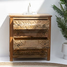 CARVING WOODEN CHEST OF DRAWER - Art and craft furniture