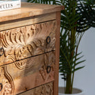 CARVING WOODEN CHEST OF DRAWER - Art and craft furniture