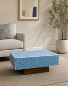 Celeste Bone Inlay Coffee Table - Art and craft furniture