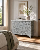 Celestia Mother of Pearl Chest Of Drawer - Art and craft furniture