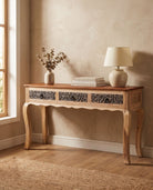 Charlore Wooden Console Table - Art and craft furniture