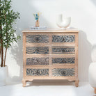 CHARLORE WOODEN EIGHT DRAWER DRAWCHEST - Art and craft furniture