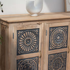 CHARLORE WOODEN FOUR DOOR SIDEBOARD - Art and craft furniture