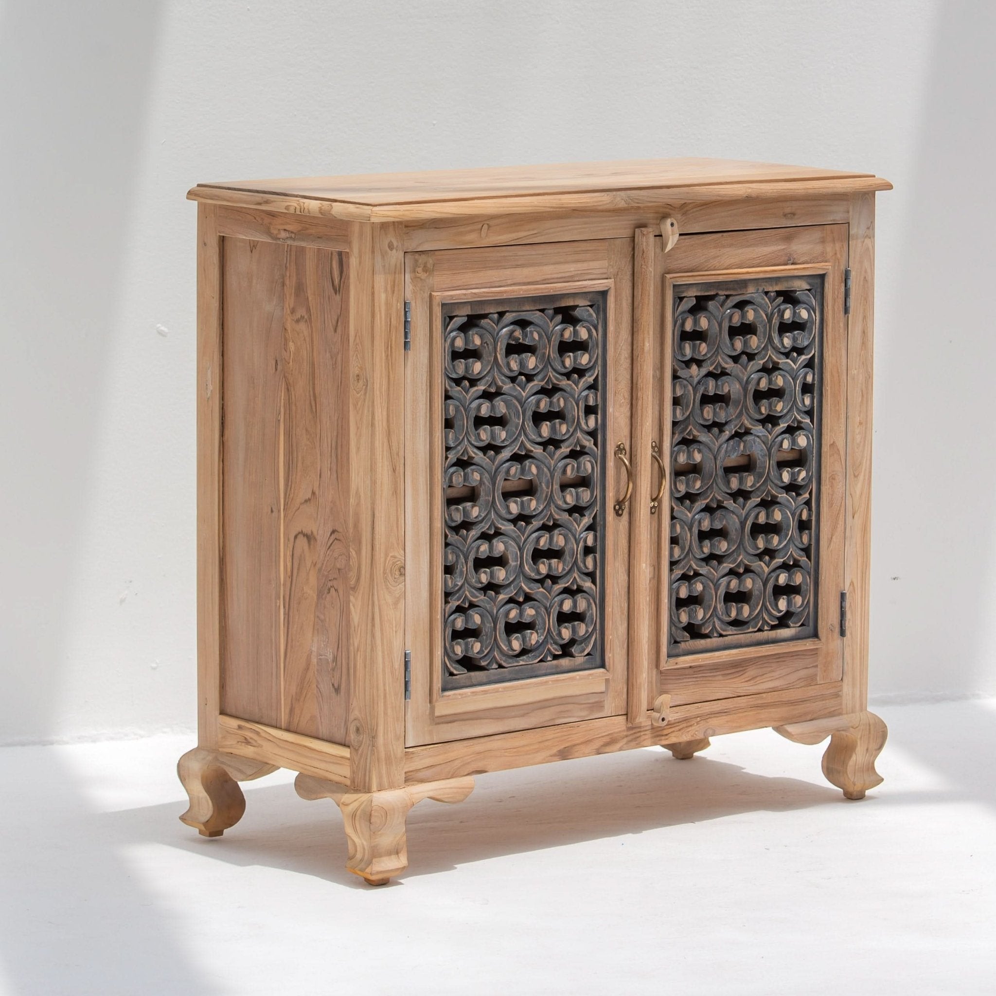 CHARLORE WOODEN TWO DOOR SIDEBOARD - Art and craft furniture