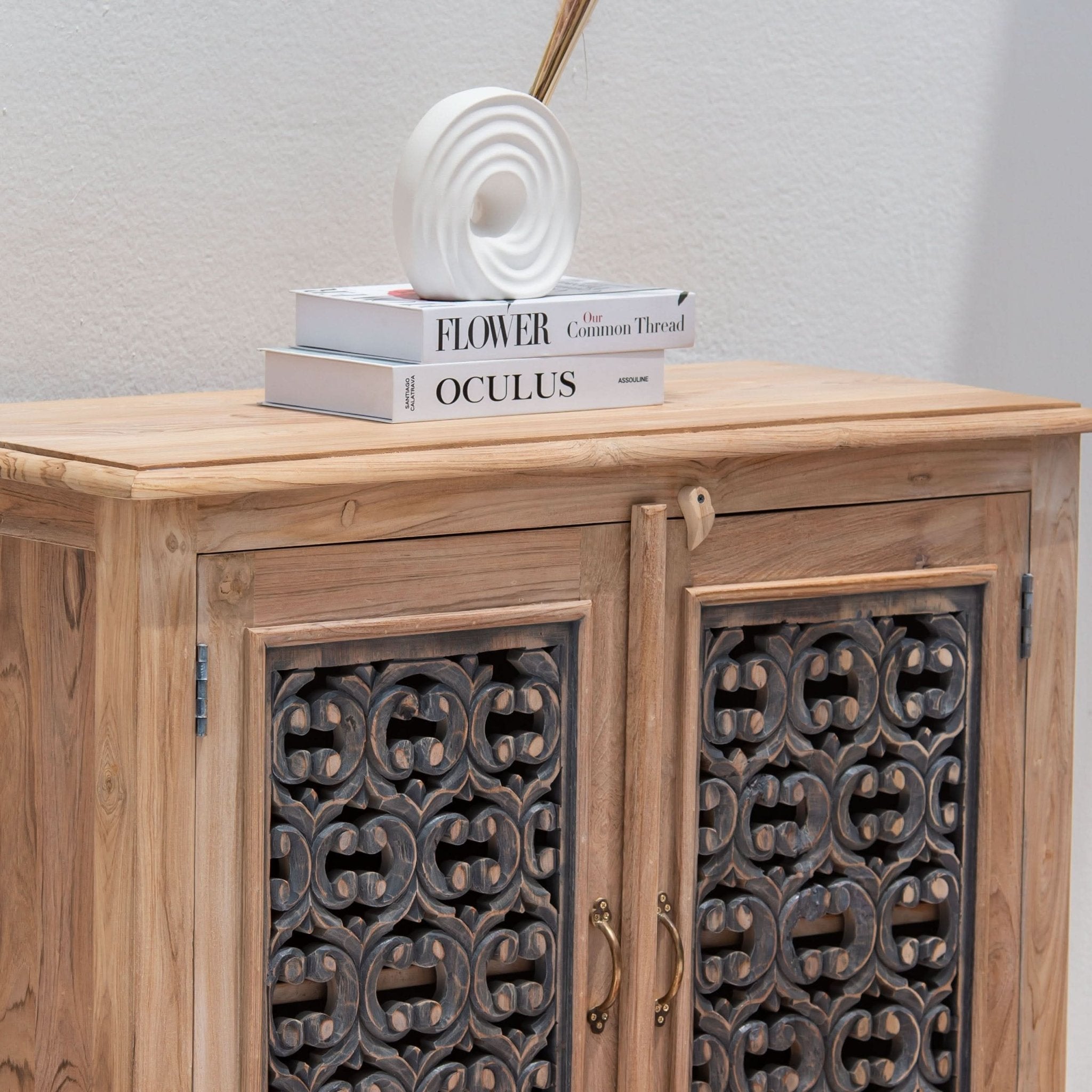 CHARLORE WOODEN TWO DOOR SIDEBOARD - Art and craft furniture