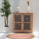 CHARLORE WOODEN TWO DOOR SIDEBOARD - Art and craft furniture