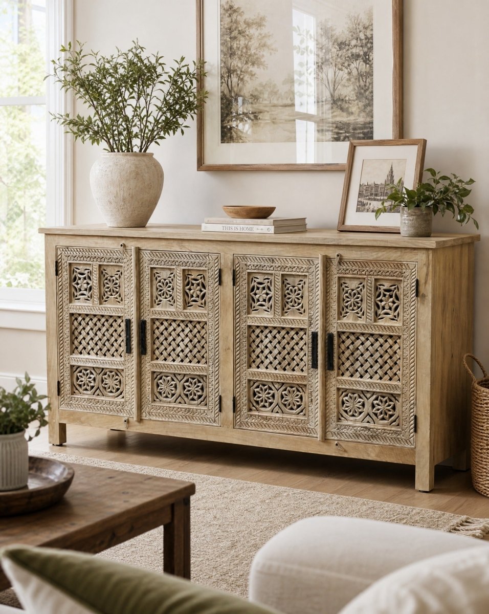Classic Delight Four Door Sideboard - Art and craft furniture