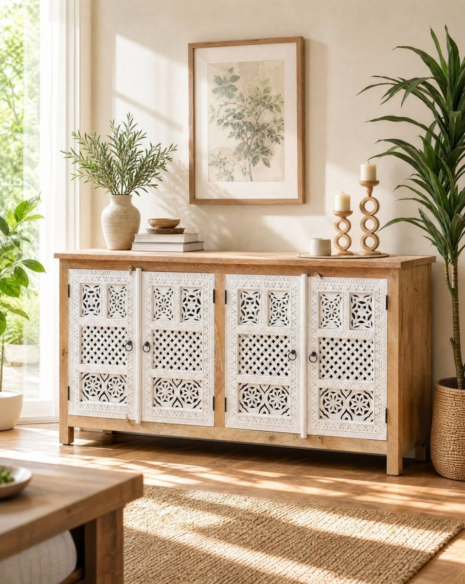 Classic Delight Four Door Sideboard - Art and craft furniture