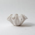 Coral Ruffle Ceramic Dish - Art and craft furniture