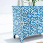 CRAFTLINE BLUE INLAYS THREE DRAWER DRAWCHEST - Art and craft furniture