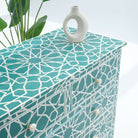 CRAFTLINE GREEN INLAYS FOUR DRAWER DRAWCHEST - Art and craft furniture
