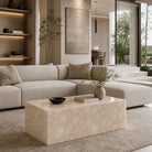 Crema Marble Spider Coffee Table - Art and craft furniture