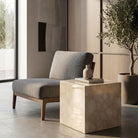 Crema Marble Spider Side Table - Art and craft furniture