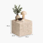 Crema Marble Spider Side Table - Art and craft furniture
