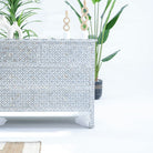 CRYSTAL MOTHER OF PEARL FOUR DRAWER DRAWCHEST - Art and craft furniture