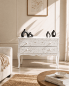 CRYSTAL WHITE MOTHER OF PEARL TWO DRAWER DRAWCHEST - Art and craft furniture