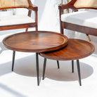 CYRA WOODEN SET OF TWO TABLE - Art and craft furniture