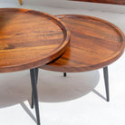 CYRA WOODEN SET OF TWO TABLE - Art and craft furniture