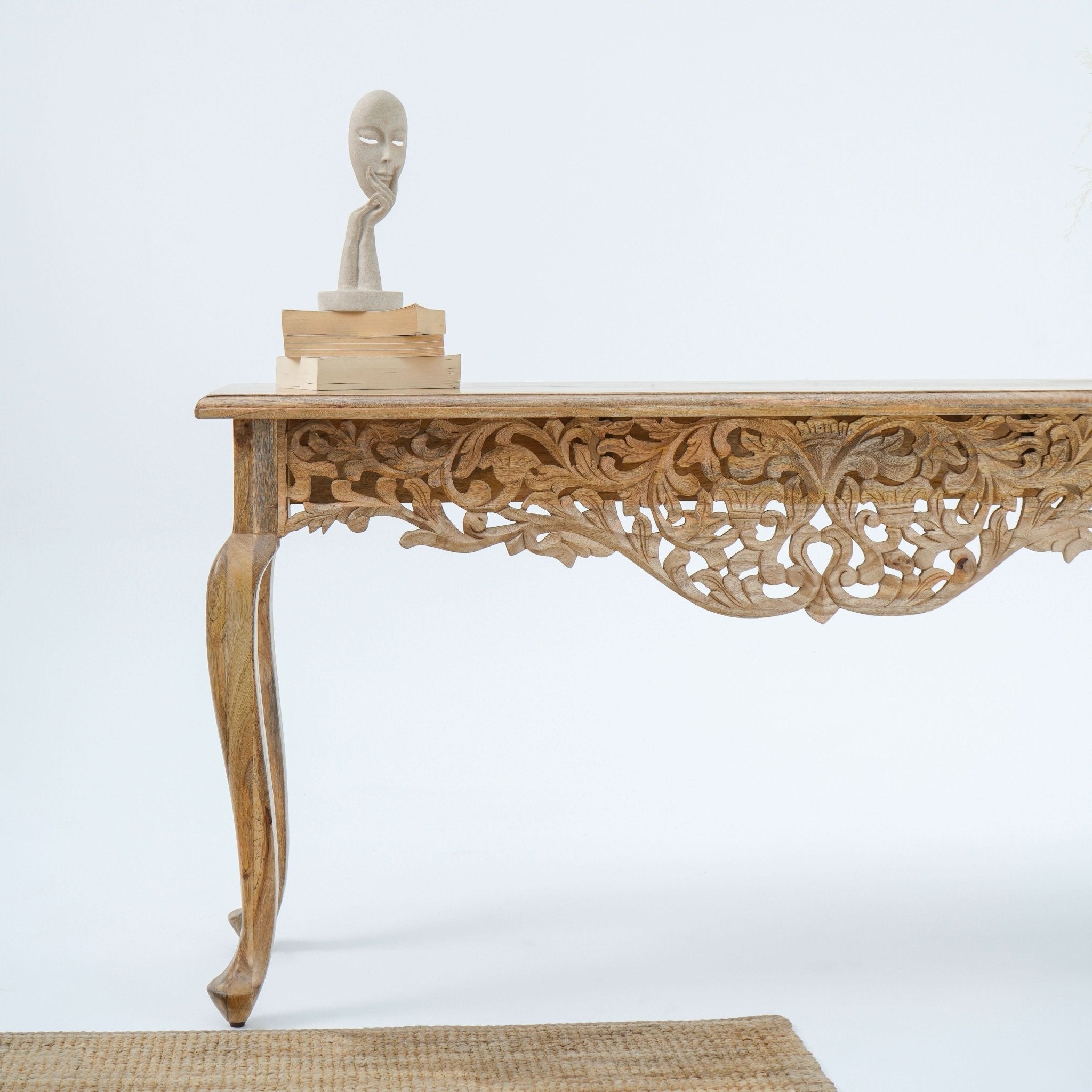 DABORA CARVED CONSOLE TABLE - Art and craft furniture