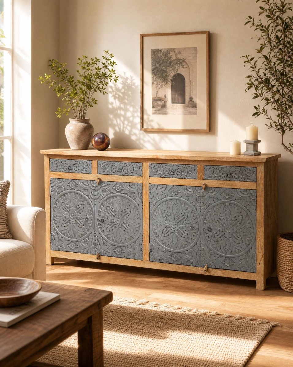 Dabora Four Door Four Drawer Sideboard - Art and craft furniture