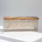 DABORA HANDCARVED WOODEN BOX - Art and craft furniture