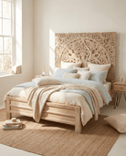 DABORA PANEL QUEEN SIZE BED - Art and craft furniture