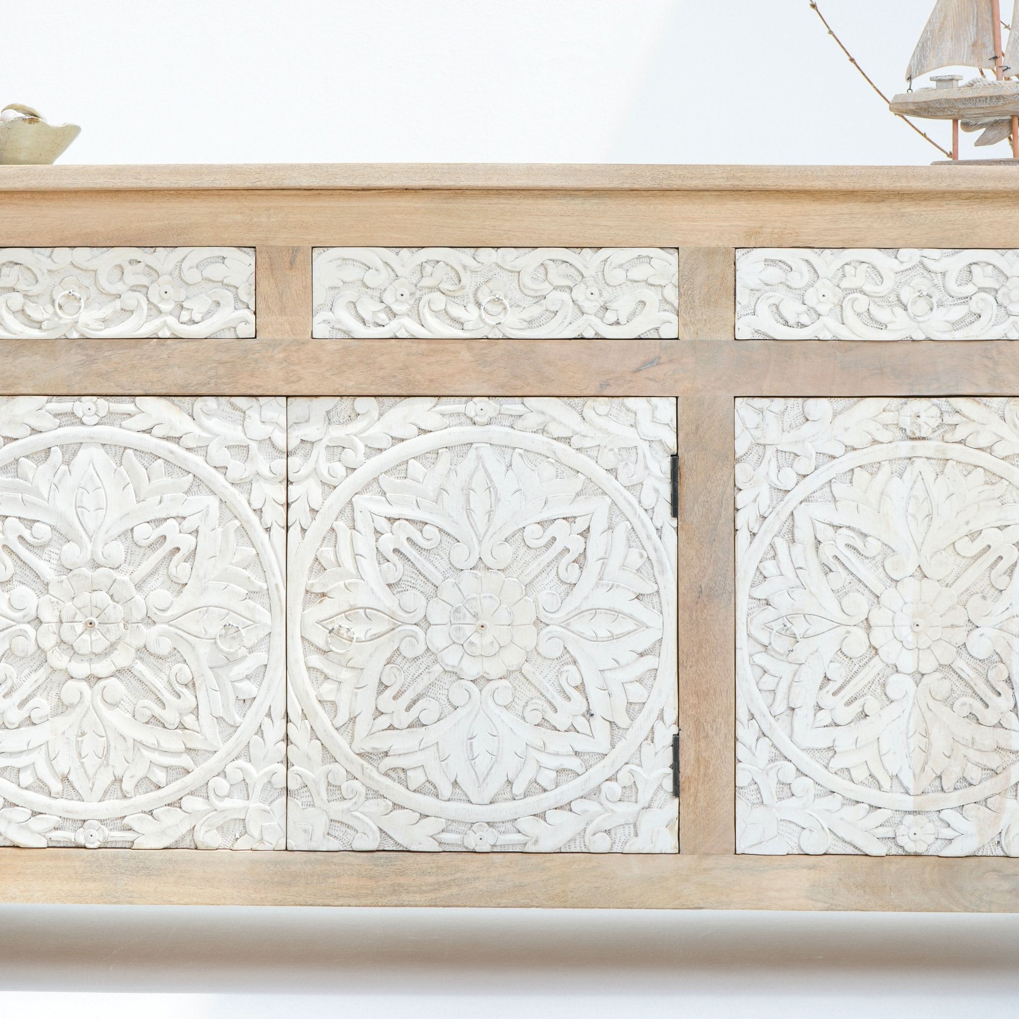 DABORA THREE DOOR THREE DRAWER SIDEBOARD - Art and craft furniture