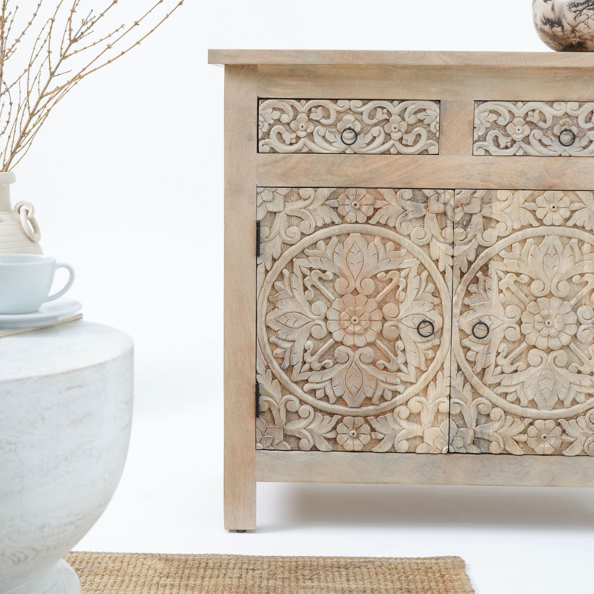 DABORA TWO DRAWER TWO DOOR SIDEBOARD - Art and craft furniture