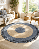 DANIM COAST JUTE HANDMADE RUG - Art and craft furniture