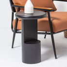 DANISH BLACK SIDE TABLE - Art and craft furniture