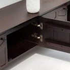 DANISH-BROWN FOUR DOOR TV STAND - Art and craft furniture